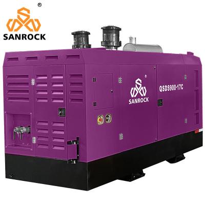 China Small Rotary Screw Air Compressor Portable and 17bar Cooling Method Air or Water Cooled for sale