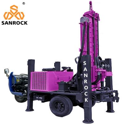 China Hydraulic Water Drilling Machine Compact Water Well Drilling Rig with 45-70rpm Rotate Speed for sale