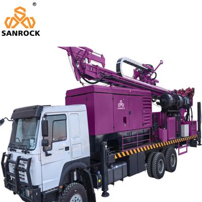 China Truck Mounted Drilling Rig With Mud Pump Water Well Drill Machine Reverse Circulation Drilling Rig for sale