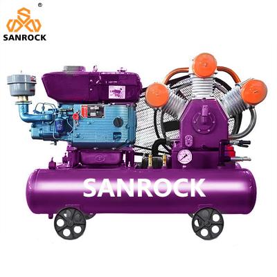 China Rotary Piston Compressor Belt Driven Industrial Air Compressor Machine Mobile Air Compressors for sale for sale