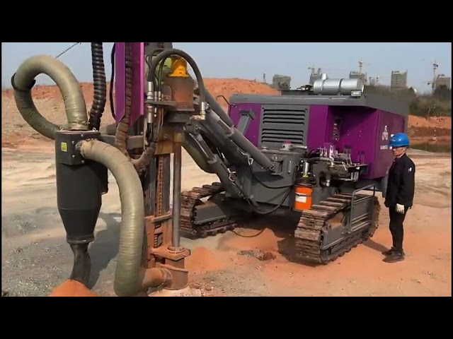 Integrated Automatic DTH drilling machine engine 194 KW hydraulic mining drilling rig