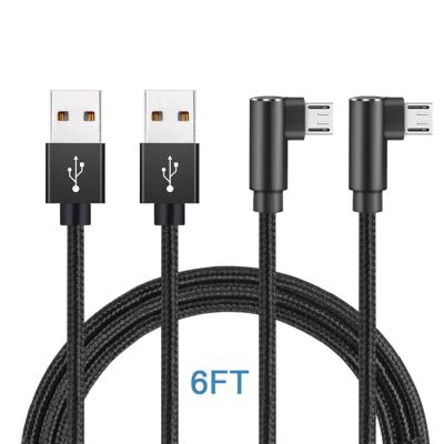 China Good For Game Playing Usb Cable Fast Charging Micro USB Charging Cable Fast To Charge Wholesale 90 Degree Micro USB Cable For Gaming Game for sale