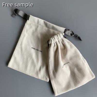 China Large Recyclable Velvet Jewelry Bags With Custom Logo Packaging Velvet Fabric Swamp for sale