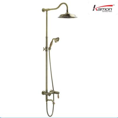 China With sliding bar thermostatic shower mixer and shower set taps and mixers for sale