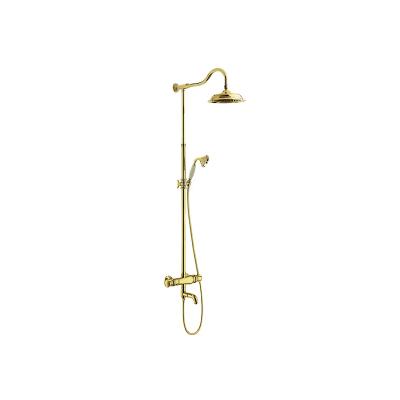 China With Slide Bar Thermostatic Classic Brass Shower Mixer for sale