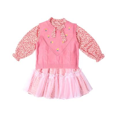 China 2022 Autumn New Anti-wrinkle Spring Fashion Girl Long Sleeve Mesh Puffy Princess Dress for sale