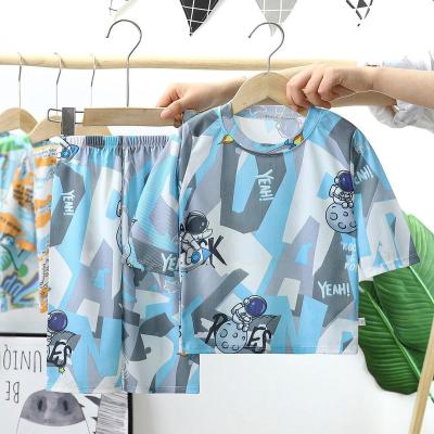 China New two-piece boys and girls summer grown short children's pajamas air conditioning pants sleeve wholesale for sale