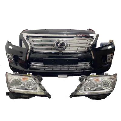 China Sports Used Original Bodykit Front Bumper Assembly Auto Parts For 2007 LX570 Upgrade To 2013 Grille Fender Bumper Headlamp for sale