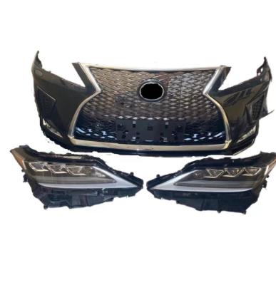 China Wholesale Automotive Parts Sport BodyKit For RX450 Body Kit Upgrade To 2020 LED Headlight Fog Light Front Bumper Grille Full Kit for sale