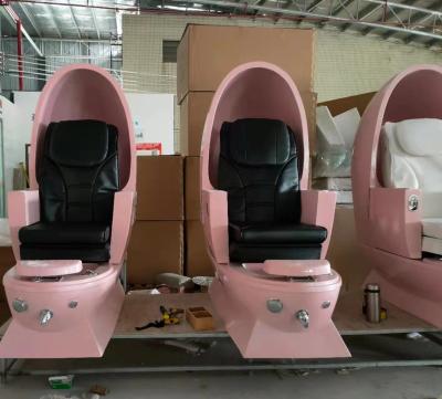 China Modern Back Massage Pedicure Chair Eggshell Shaped Foot Massage Chair for sale