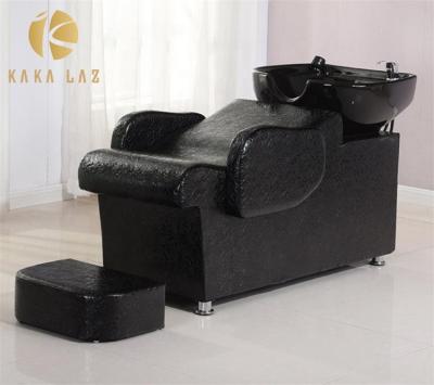 China Modern Spa Beauty Hair Salon Shampoo Beds Wash Unit Hair Washing Chair for sale