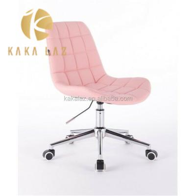 China Modern Hot Sale Modern Comfortable Pink Chair Adjustable Height Stool for sale