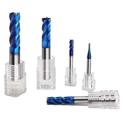 China Carbide DLC Color Coating End Mill Usage For Aluminum for sale