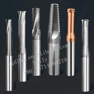 China Solid Cemented Carbide Tungsten Carbide Thread Milling Cutter Tool for sale