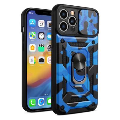 China Customized Printed Magnetic Shockproof Mobile Phone Case For iPhone 11 12 13 Camouflage Protective Phone Cases for sale