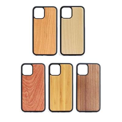 China Shockproof Natural Eco-friendly Wood Phone Cover For iPhone 12 Mini Shockproof Back Cover For iPhone 12 13 Cherry Wood Phone Case for sale