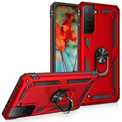 China Wholesale Price Shockproof High Quality Shockproof Cell Phone Mobile Back Cover For Samsung S22 Phone Case With Magnet Ring Stand for sale