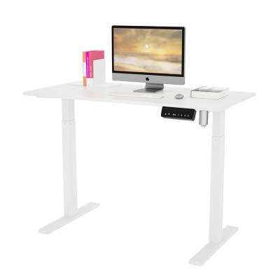 China Two Stages Adjustable Electronic Single Height (Height) Motor Desk Sit To Stand Auto Lift Desk With 1200mm Desk for sale