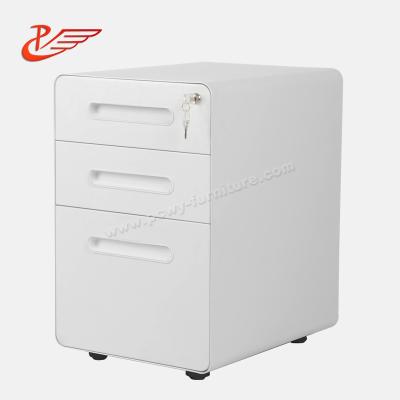 China Commercial Steel Office Furninture Mobile Drawer Filing Cabinet Mobile Use 3 Pedestal Cabinet for sale