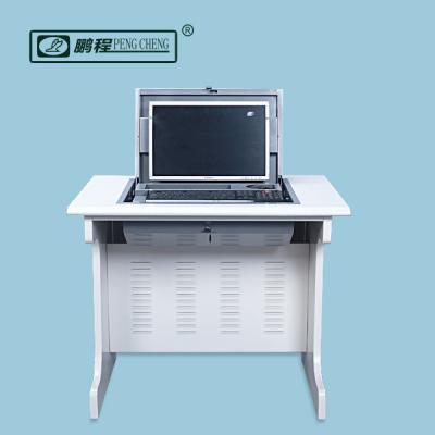 China Safe Flip Top Computer Desk Box Hide Away Adjust Downview Computer Desk for sale