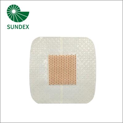 China Transparent Adhesive Square Tape Aid PU PE Clear Adhesive Bandage Plaster 1-1/2