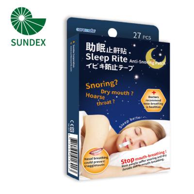 China Caremate Nonwoven Sleep Rite Better Breathe Nasal Strip To Reduce Device Snoring Strip (30 Patches) for sale