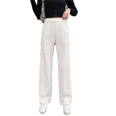 China Ladies Casual Anti-Static Chenille And Fleece Pants Slack In Pencil Womens Trousers for sale