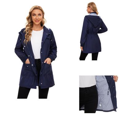 China High Quality QUICK DRY PU Rain Coats Waterproof Jacket Women Tourists Raincoat 100% Rain Long Rainwear for sale