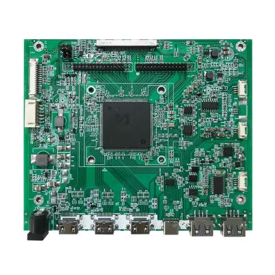 China LVDS application V-BY-1 interface 4K civil and industrial power board supports horizontal screen display multi-screen vertical slot 3HDI 1typeC 2USB for sale