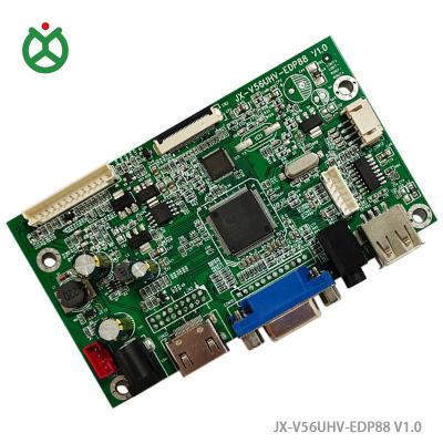 China Full size JX-V56UHV-EDP amplifier integrated motherboard VGA+HD MI+USB+AV panel can be convert computer screen LCD driver V59 manufacturers for sale