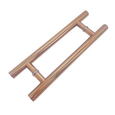 China Modern Best Selling High-Quality Rose Gold Glass Door Handle for sale