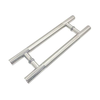 China Modern High quality H type glass door stainless steel handle for sale