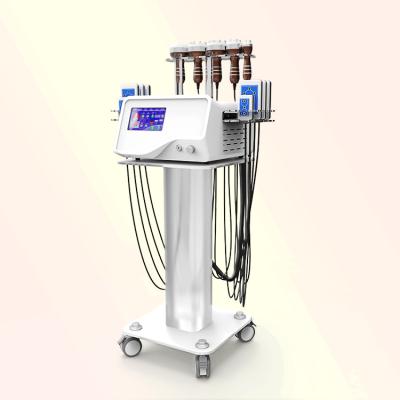 China Face Lift Ultrasound Cavitation Slimming Machine Fat Reduce RF Head 6 in 1 Medical Grade Lipo Laser Machine for sale