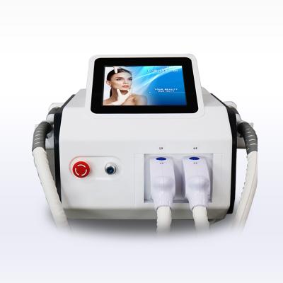 China Portable Hair Removal IPL Hair Removal Double Handle Elightl Peel Rejuvenation Beauty Skin Care Machine for sale