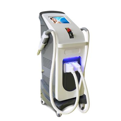 China New arrival black head e light shr hair removal +nd yag laser multifunction remover 2 in 1 professional beauty machine for sale