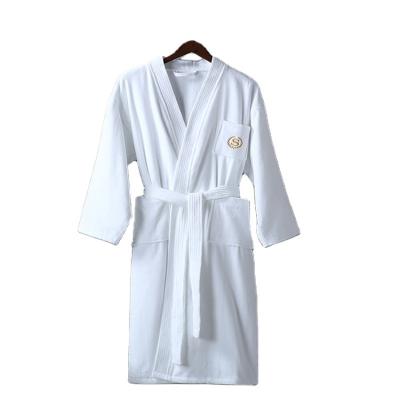 China Terry Cloth Robes Womens Bathrobe QUICK DRY Embroidered Logo Long Robe Mens Womens Sleepwear 100% Cotton Hotel Bathrobe for sale