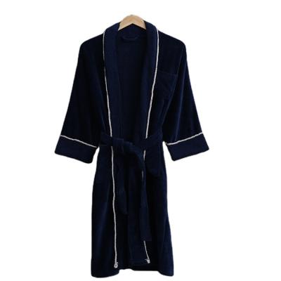 China Wholesale 100% Cotton Terry Cloth Bathroom Towel Shower Kimono Bathrobe QUICK DRY Turkish Spa Robes With Belt for sale