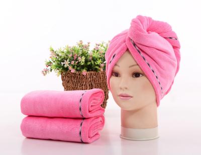 China Wholesale Sustainable Customized Soft Bamboo Organic Hair Salon Towel Cotton Microfiber Hair Wrap Towel for sale