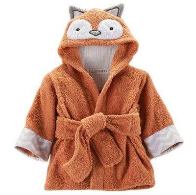 China Sustainable Luxury Soft Personalized Design Animal Kids Hooded Bath Towel Poncho Towel Bathrobe for sale