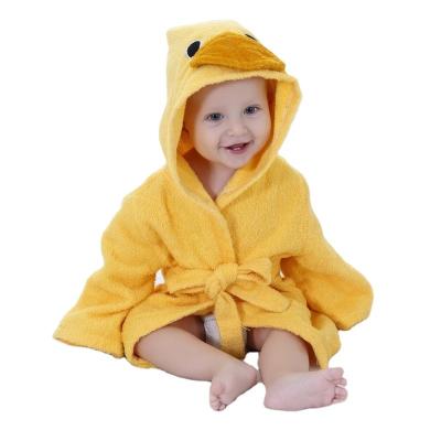 China Luxury QUICK DRY Cute Personalized Animal Baby Bath Robe Hooded Poncho Towel Bathrobe for sale