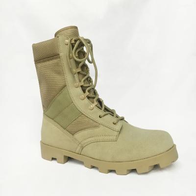 China High quality custom made tactical jungle goods tan shoes combat drop rubber military army boots khaki for sale