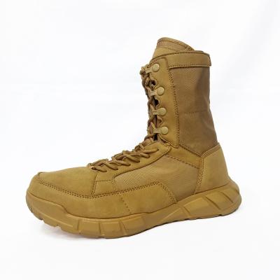 China High quality custom made tactical jungle goods tan shoes combat drop rubber military army boots khaki for sale