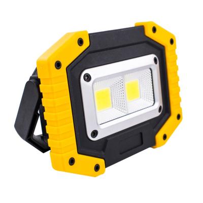 China Portable LED Work Light 2 COB 2000LM USB Rechargeable Waterproof Stand Flood Lights Working Light For Car Repairing Lamp 17.5*16 for sale