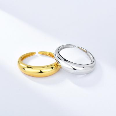 China CLASSIC Valentine's Day Gift for Her Female Thick Dome Simple Ring for sale