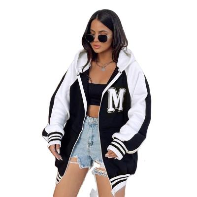 China Breathable Women Zip Up Hoodie Fashion Oversize Hoodies Comfy Plus Size Sweat Shirts for sale