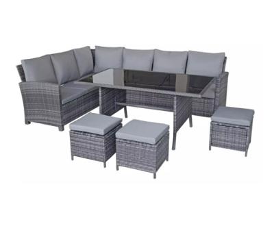 China Weather Resistant Garden Furniture Sofa Set Garden Sofa Rattan Corner Set Outside Outdoor Furniture Pool for sale