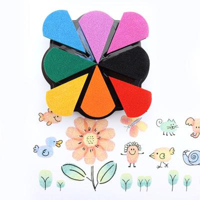 China 2022 New School Washable Oil Based P032 Non-Toxic Dye Fingerprint Ink Pad For Sale for sale