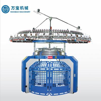 China WANBAO Single Weft Circular Jersey Knitting Machine in Textile Factory for sale