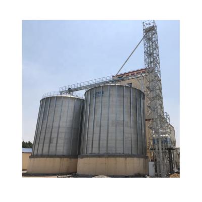 China Hot Sale 1200ton Steel Storage Silos Flat Bottom Grain Silo Corn Storage Silo for sale