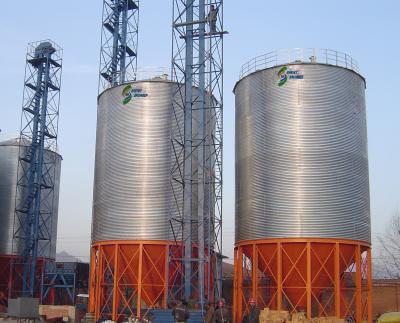 China Machinery Repair Shops Wheat Corn Galvanized Steel Grain Silos 50 Ton for sale